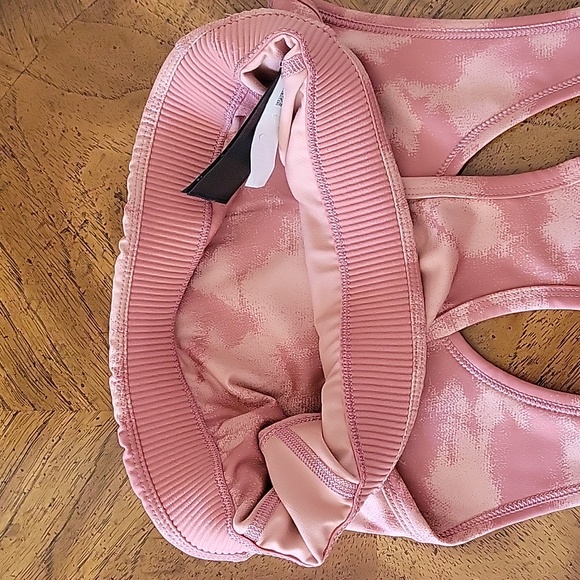 THE NORTH FACE PRINTED MIDLINE BRA, Small, Rose Dawn Retro Dye, NWT - Picture 9 of 12